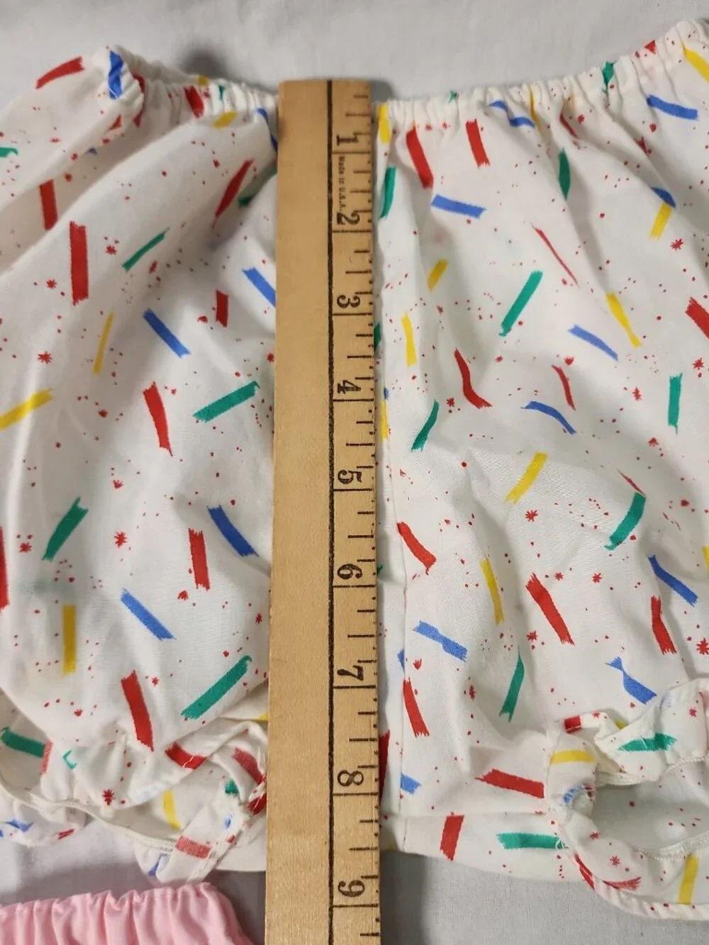 Handmade Baby Bloomers Lot 3 Confetti Sprinkle Pastel Pink 6-12M Diaper Cover